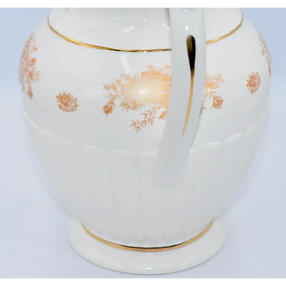 Royal Albert Old Country Roses Gold Trim Large Water Sweet Tea Pitcher Porcelain